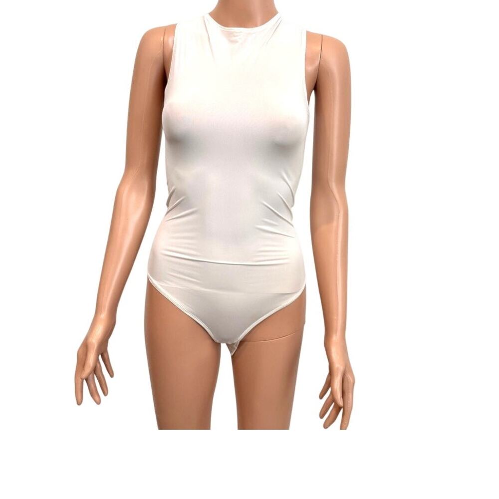 Skims medium high neck snap close layering bodysuit  TS 3473